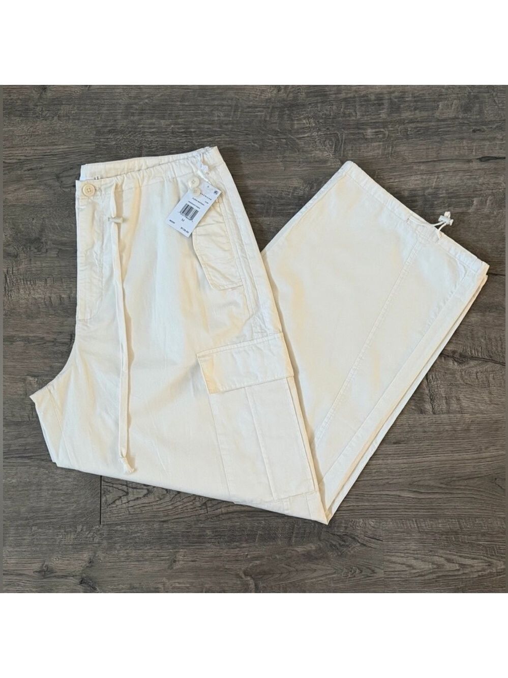 Good American White XS Parachute Pants - Picture 4 of 7